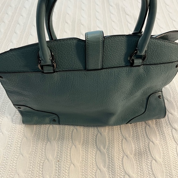Coach Teal Leather Satchel